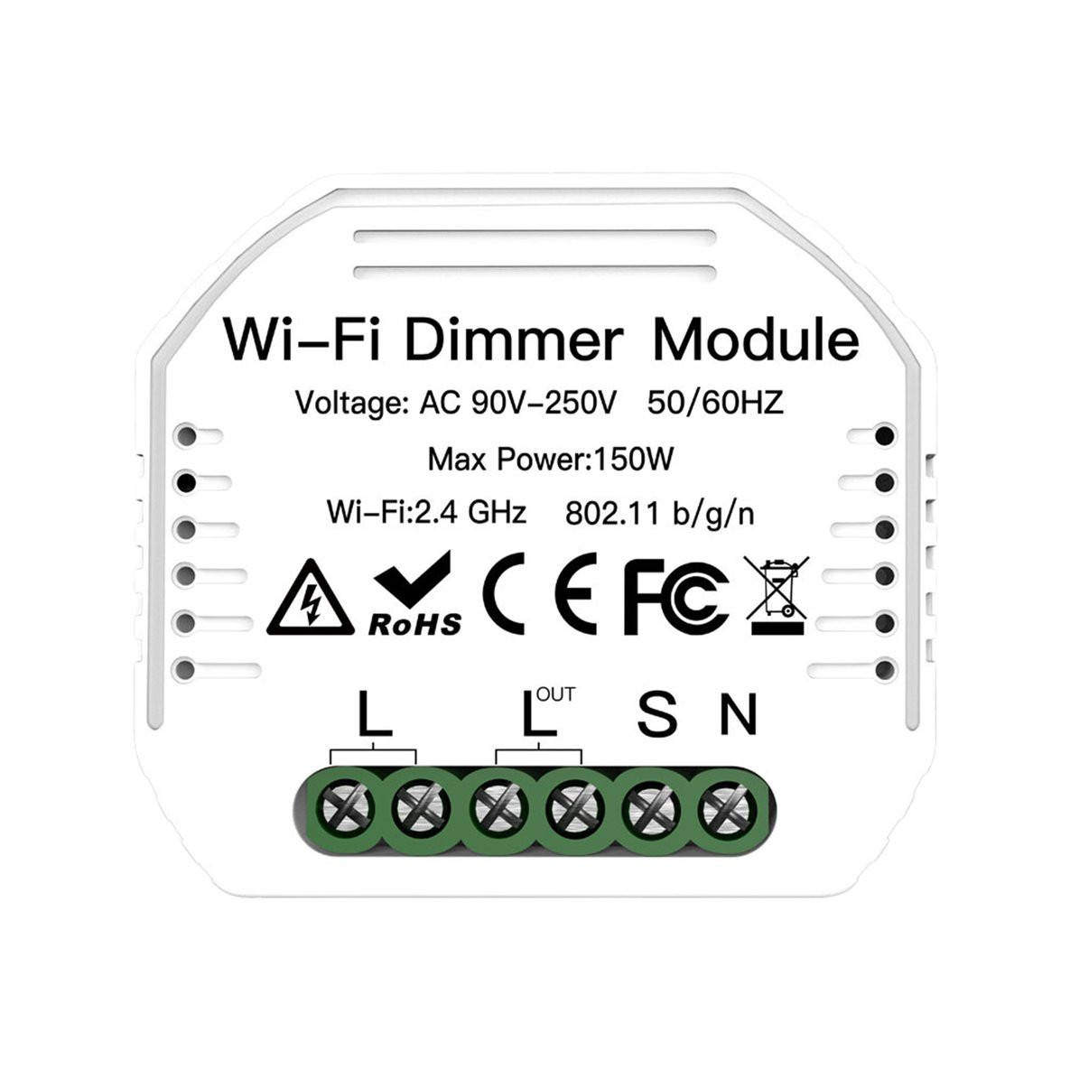 GOOGLE Công Tắc Điều Khiển Đèn Led Thông Minh Kết Nối Wifi 1 / 2 Chiều Bằng Nhựa