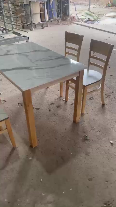 Bộ bàn ăn 4 ghế mặt giả đá siêu chắc chắn, bàn ăn cơm gia đình - Nội Thất Ngọc Mai | BigBuy360 - bigbuy360.vn