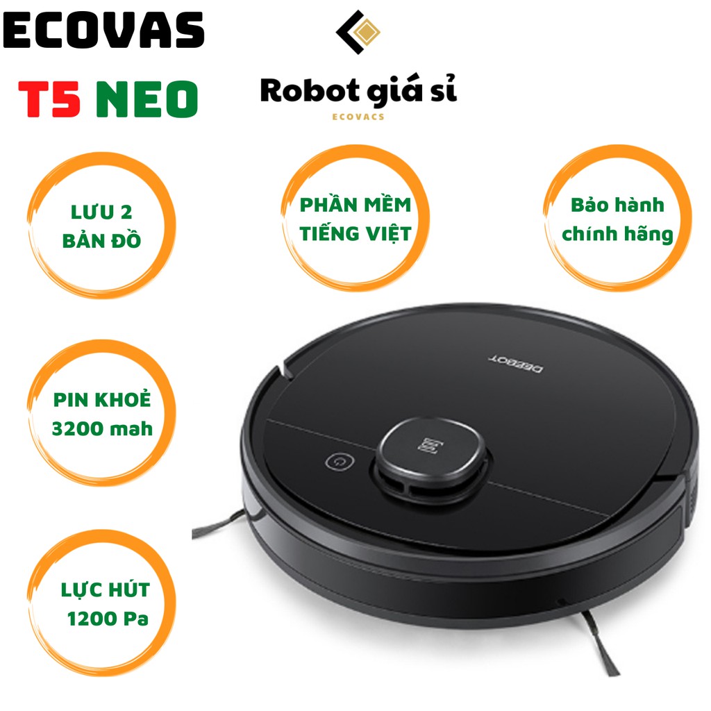 Robot hút bụi lau nhà Ecovas Deebot T5 Neo ( DX55)