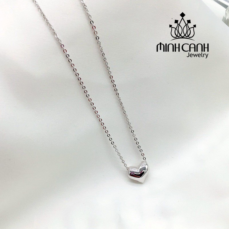 Dây Chuyền Bạc Ta Tim Phồng Mini Xinh Xắn - Minh Canh Jewelry