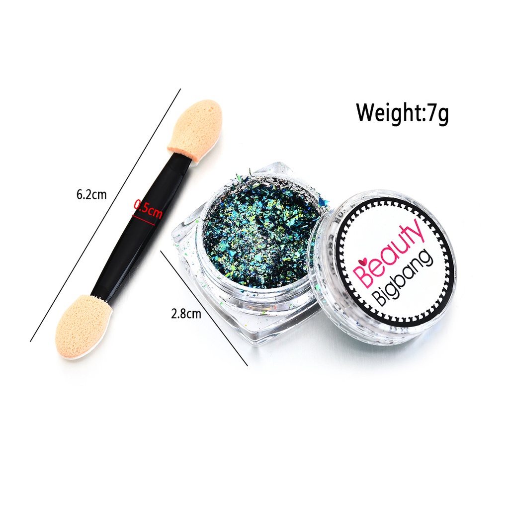 Bột Nhũ Kim Tuyến Trang Trí Móng Tay 12 Màu Sắc Tùy Chọn 0.1g