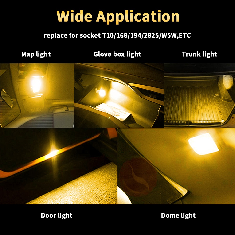 1 Đèn LED T10 3030 4SMD 12V-30V Chiếu Biển Số Xe Hơi