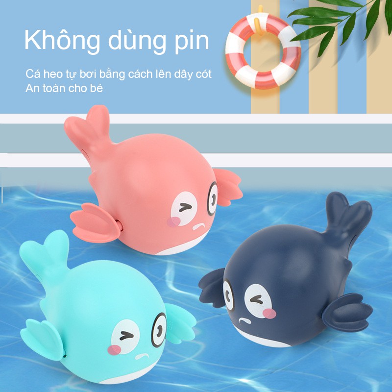 Đồ chơi dây cót hình cá heo dễ thương không dùng pin an toàn với trẻ nhỏ