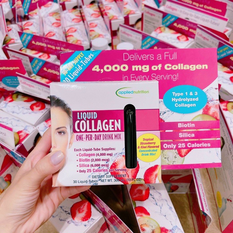 Collagen nước dạng ống