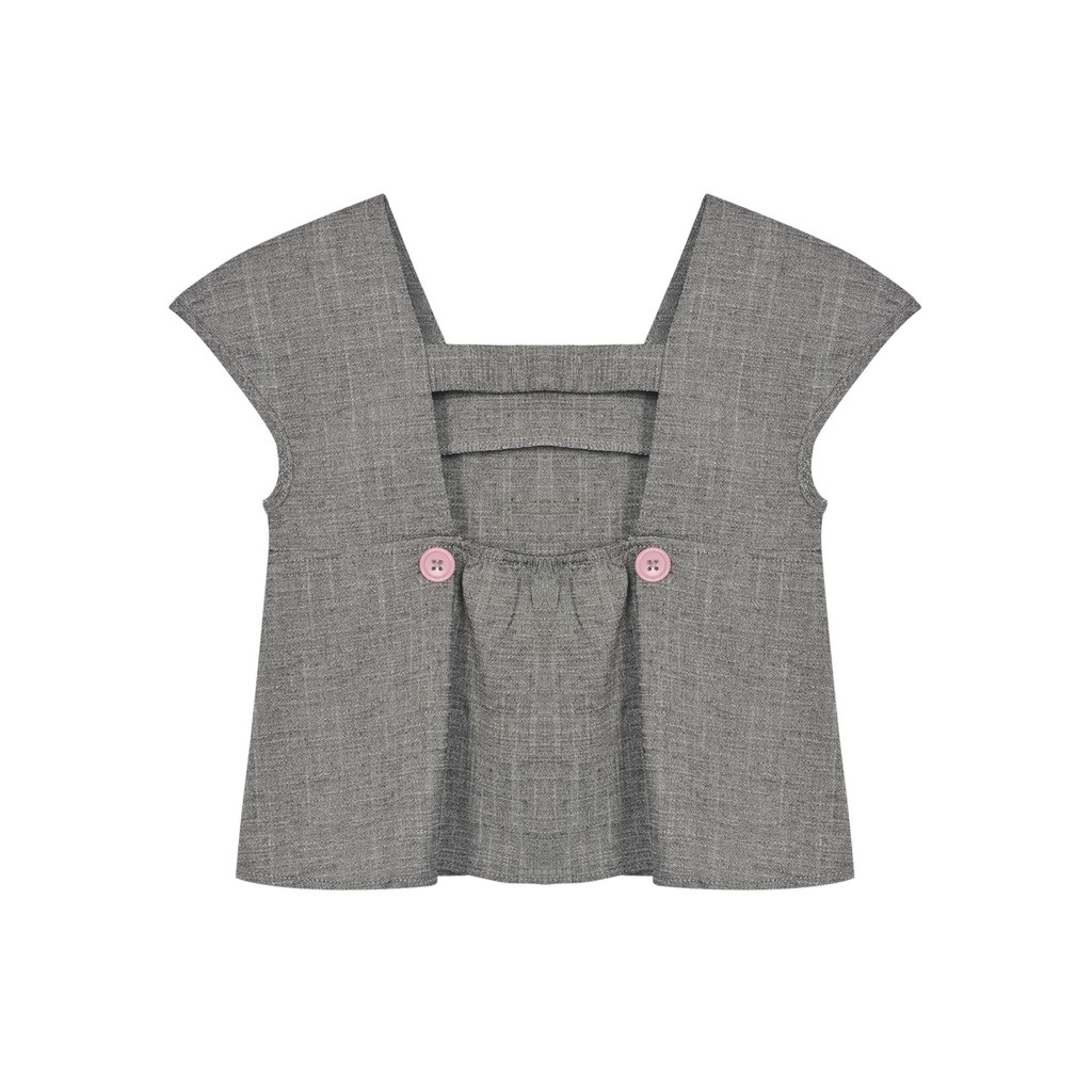 Bộ quần áo cotton bé gái cổ vuông K586 TRẺ EM TNG