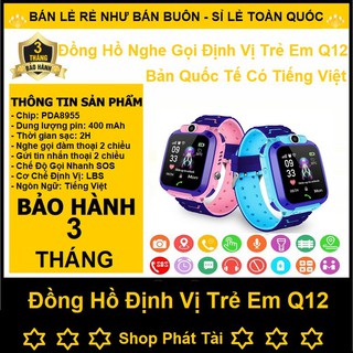 Đồng Hồ Định Vị Thông Minh Dành Cho Trẻ Em Học Sinh Chống Nước- Nghe Gọi - Quay Phim-Chụp ảnh ( Tiếng Việt ) totostore
