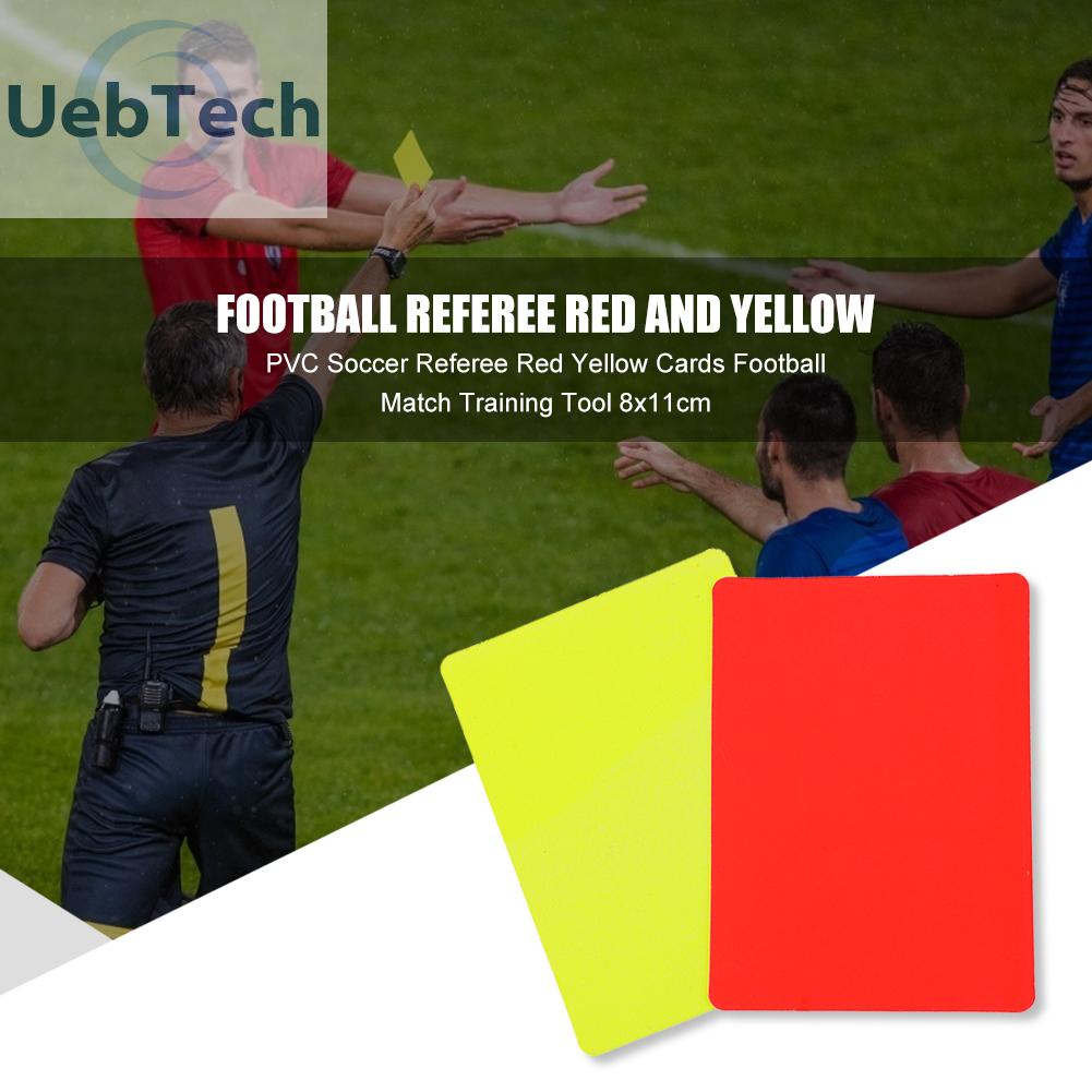 Thẻ trọng tài bằng nhựa PVC 8x11cm chuyên dụng cho trọng tài bóng đá
