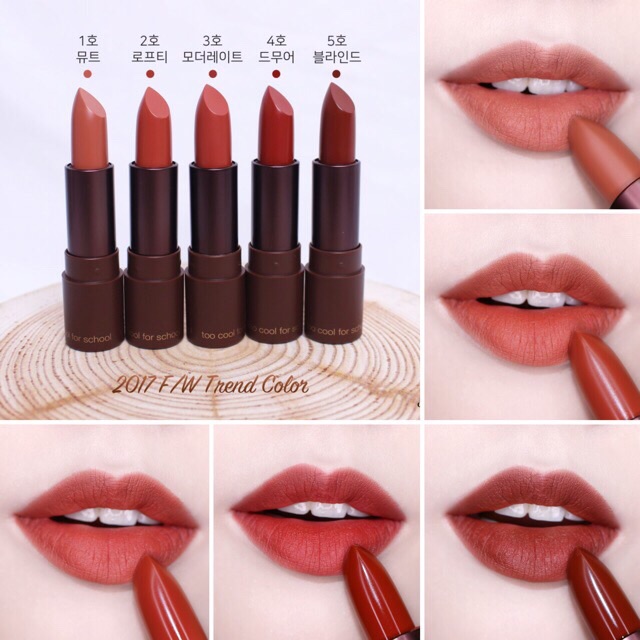 Son TOO COOL FOR SCHOOL GLAM ROCK HUSH BROWN VELVET MATTE LIPSTICK | BigBuy360 - bigbuy360.vn