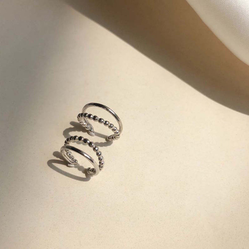 Khuyên Tai Kẹp Vành Tai Nhiều Lớp Không Xỏ Lỗ Phong Cách Hip Hop Thời Trang Cho Nữ