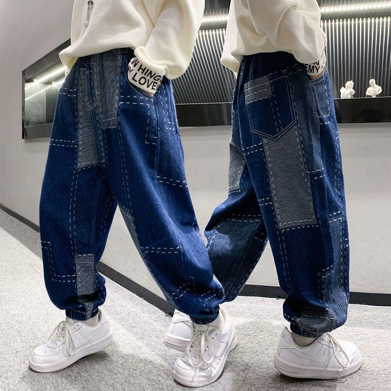 Mới Quần Jeans Thời Trang Năng Động Cho Bé Trai