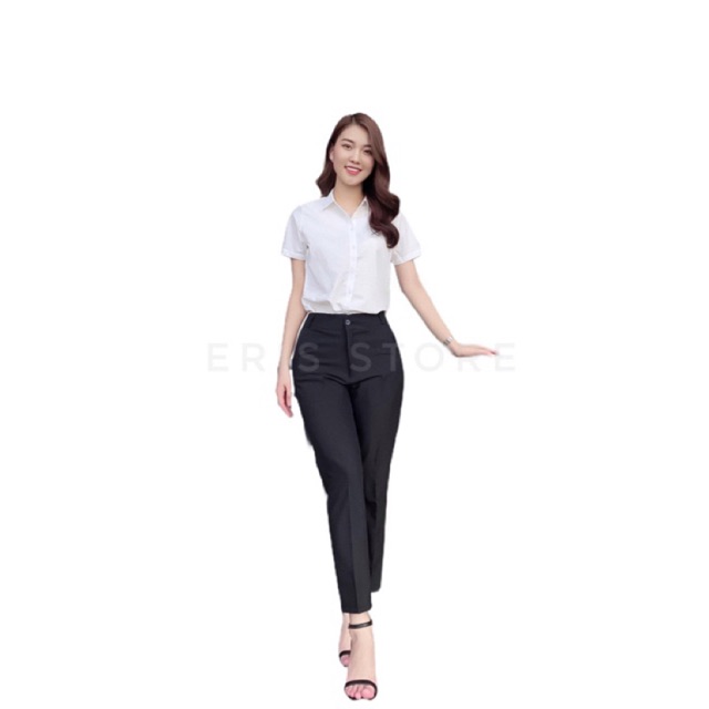 Quần baggy nữ ERIS công sở S-2XL vnxk chất đẹp ảnh thật