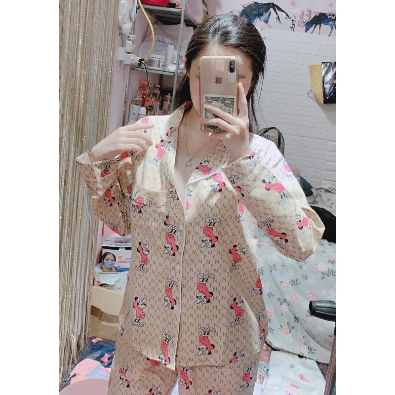 Bộ pijama Kate Thái mềm dài tay | BigBuy360 - bigbuy360.vn
