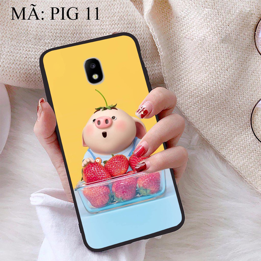 Ốp lưng Samsung J3 Pro 2017 viền dẻo TPU BST Pig Cute