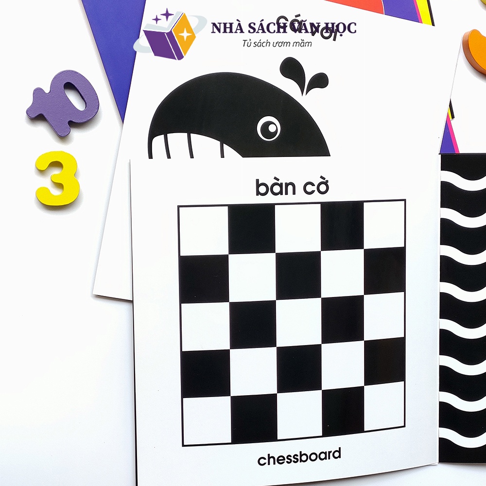 Sách - Kích Thích Thị Giác Cho Trẻ Sơ Sinh Song Ngữ Anh - Việt