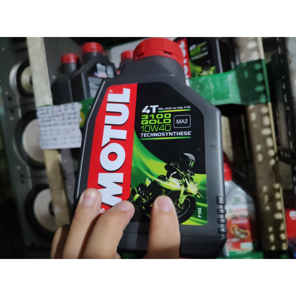 Nhớt Motul 3100 Gold 10W40 1L nhớt cao cấp chuyên dùng cho các loại xe số, xe tay côn