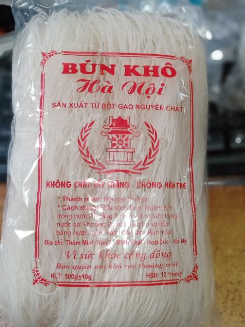 Bún khô , phở khô hà nội gói 500g.