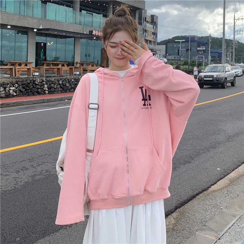 VIDEO _ Áo Hoodies UNISEX nỉ ngoại không xù lông LA City C097 mũ lót lưới cao cấp