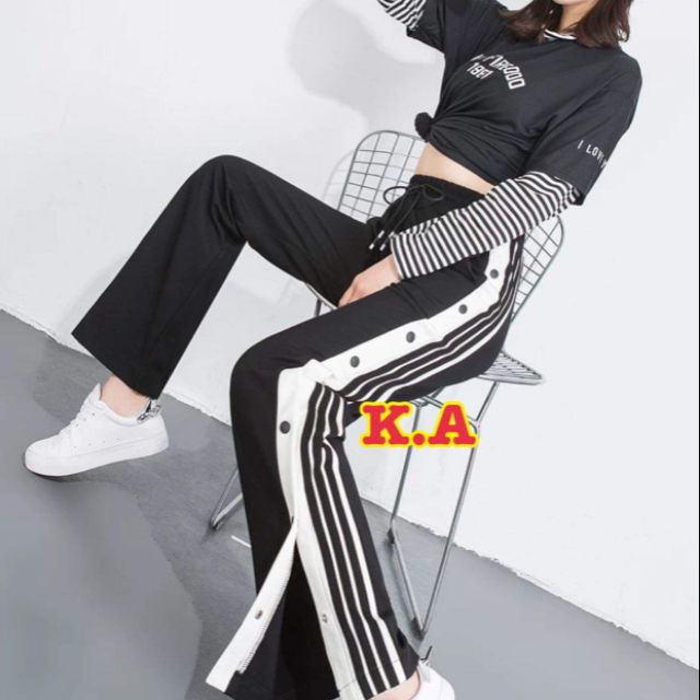 Quần xẻ cúc bấm siêu hít hót