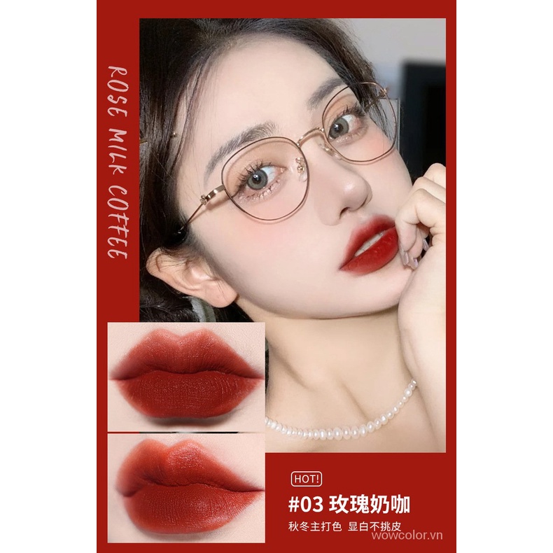 [Hàng mới về] Son kem MAFFICK màu nhung lì kháng nước lâu trôi 6 màu lựa chọn