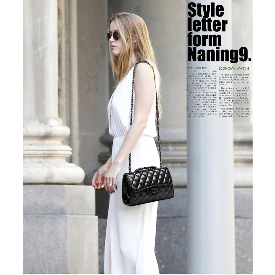 Túi xách nữ đeo chéo dây mắc xích thời trang