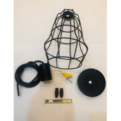 ĐÈN THẢ RỌ SẮT, Đèn thả DECOR rọ sắt trang trí nhiều kiểu dáng