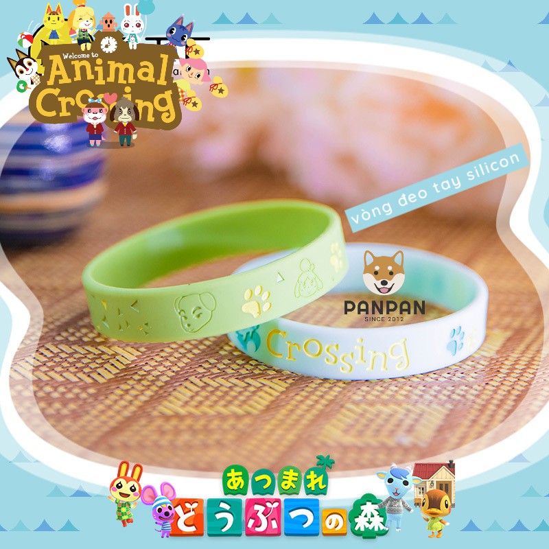 Vòng đeo tay thời trang Animal Crossing (silicon) có hộp đựng