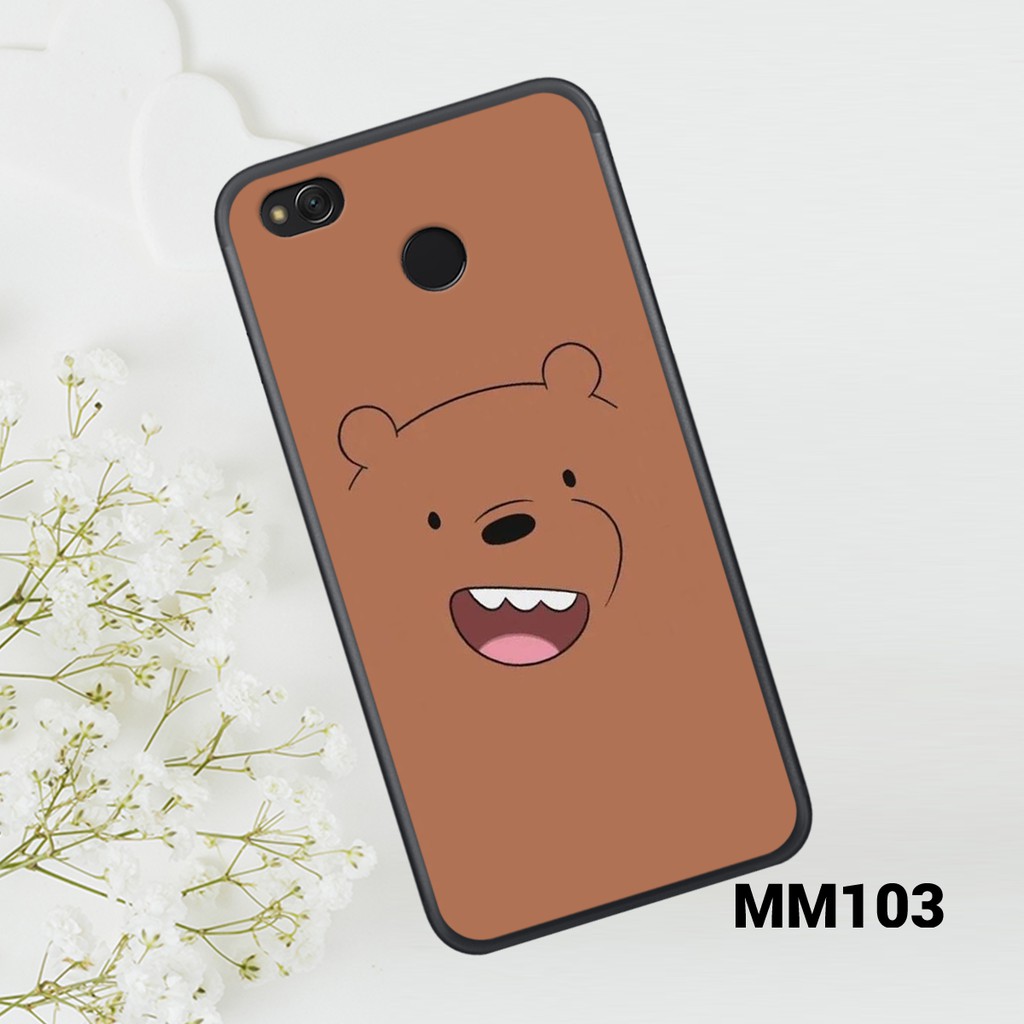 Ốp XIAOMI REDMI 4X- REDMI 8a in hình gấu cực CUTE