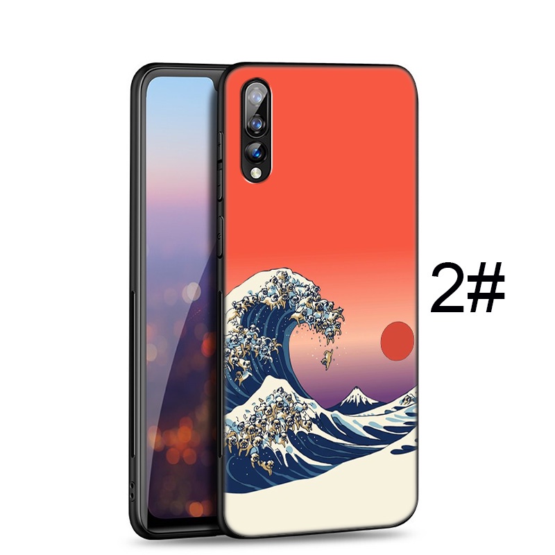 Ốp điện thoại mềm in LU210 The Great Wave cho Huawei P30 P Smart Z S 2021 2019 Mate 20 Lite Pro Mate20