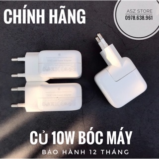 Củ sạc iphone, ipad 10w zin bóc máy-bảo hành 12 tháng