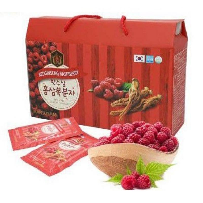 Nước Hồng Sâm Việt Quốc /Phúc Bồn Tử HANSUSAM Hộp 20 gói x 70ml