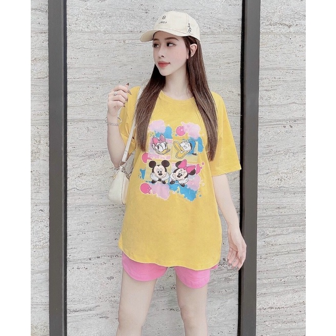 Set bộ thun nữ cotton mặc nhà quần đùi có túi freesize dưới 65kg