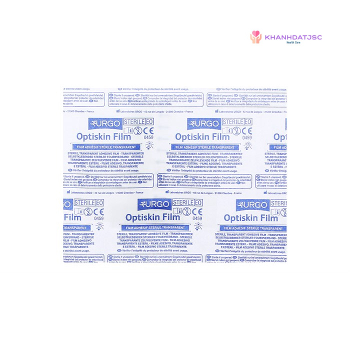 Băng vô trùng trong suốt, không thấm nước Urgo Optiskin Film 53 x 80mm