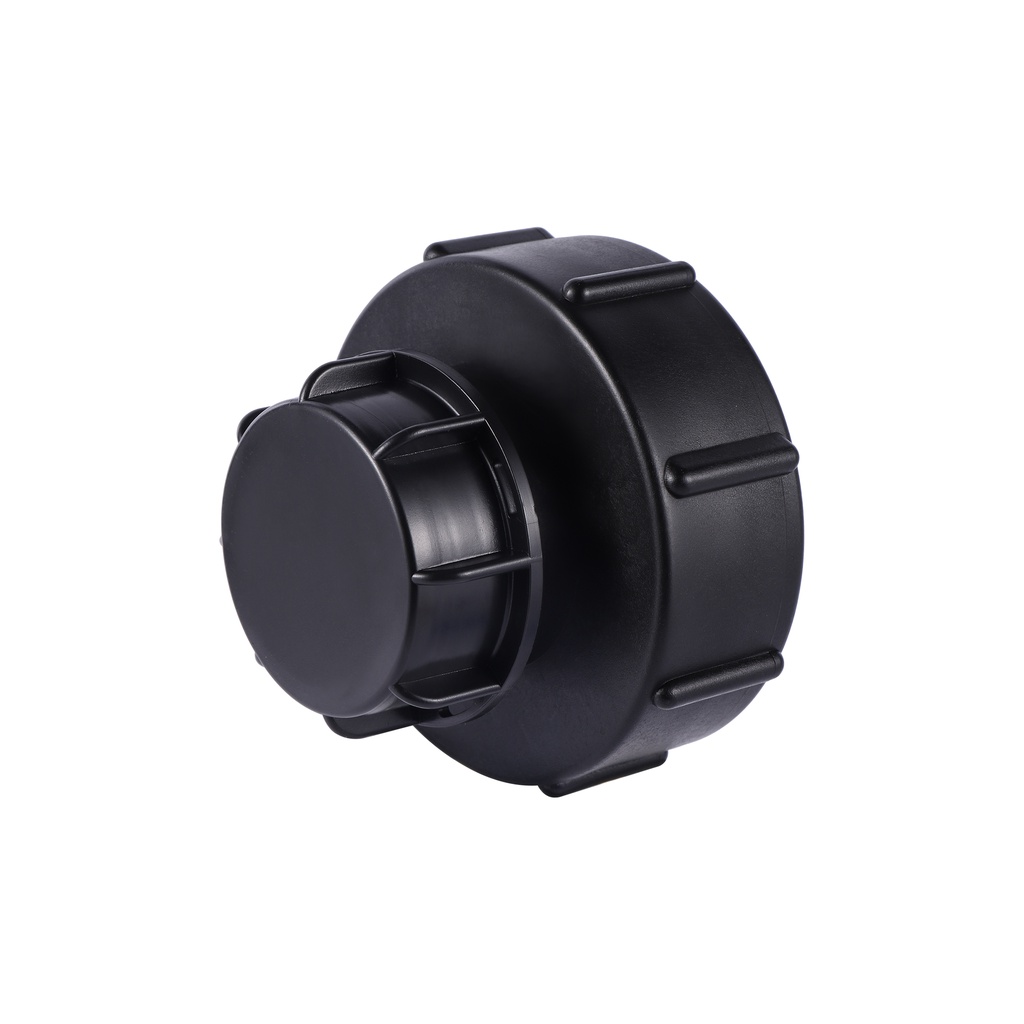 1 Đầu Nối Bể Chứa Nước IBC S100x8 Giảm Áp S60x6 IBC Màu Đen