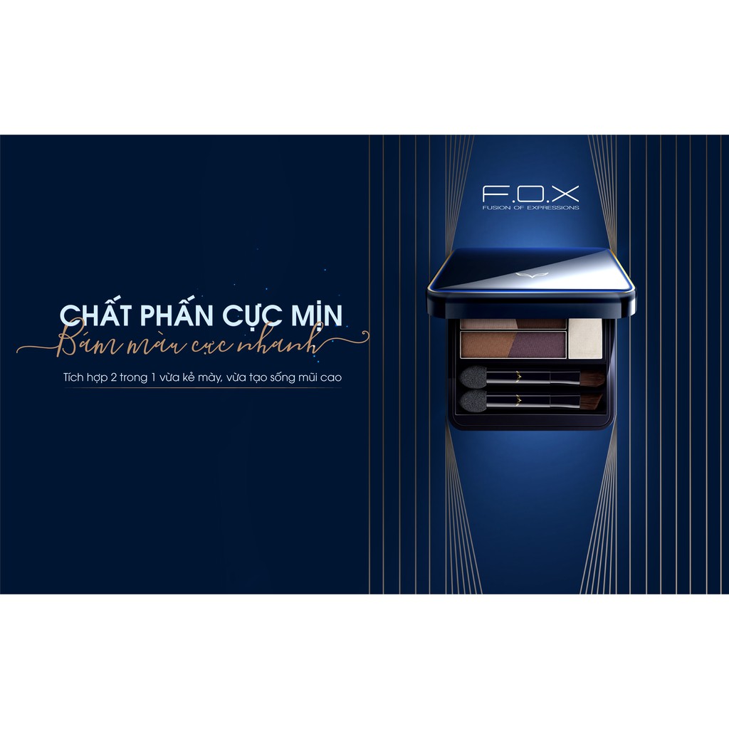 Bảng Màu Kẻ Mày Và Sóng Mũi F.O.X Brow & Shadow Compact 6.5g .#BS01 | BigBuy360 - bigbuy360.vn