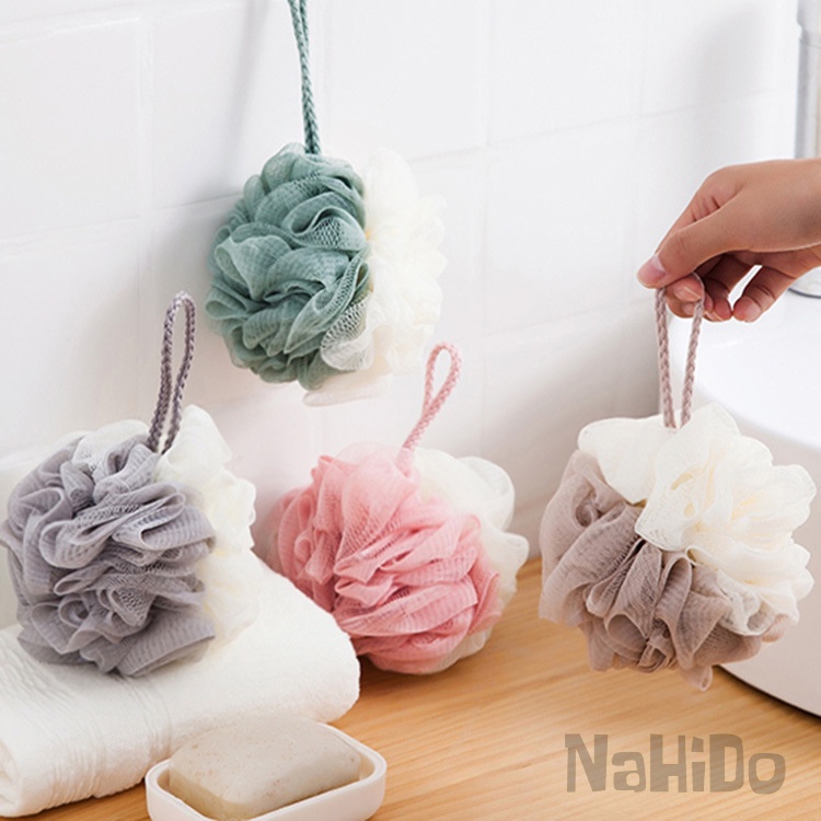 Bông Tắm Tròn Loại To Tạo Bọt Mềm Mại Cao Cấp, Lưới Tắm Cỡ Lớn Kì Ghét Cho Bé Dễ Dàng Chà Rửa Tẩy Sạch Tế Bào Chết