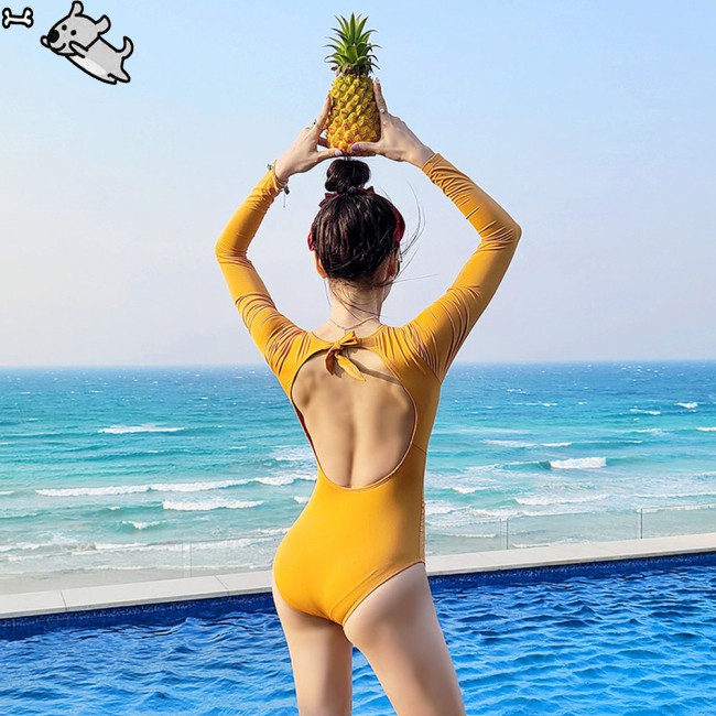 Bộ Đồ Bơi Nữ Tay Dài Ôm Dáng Thời Trang | BigBuy360 - bigbuy360.vn