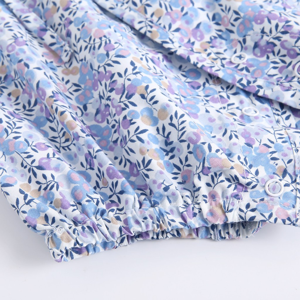 Áo Pyjama Sanlutoz Họa Tiết Bông Hoa Phong Cách Unisex Cho Bé