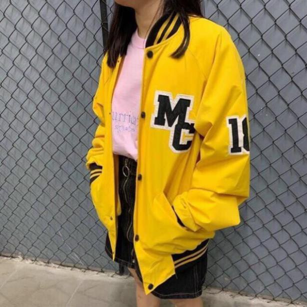 Áo khoác Bomber dù MC MARCUS form rộng 2 lớp nam nữ Unisex đẳng cấp việt