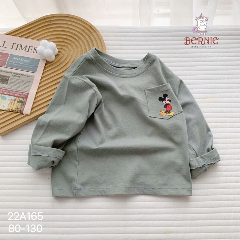 Áo thun Bernie in hình micky chất cotton cho bé 9-23kg-22A165