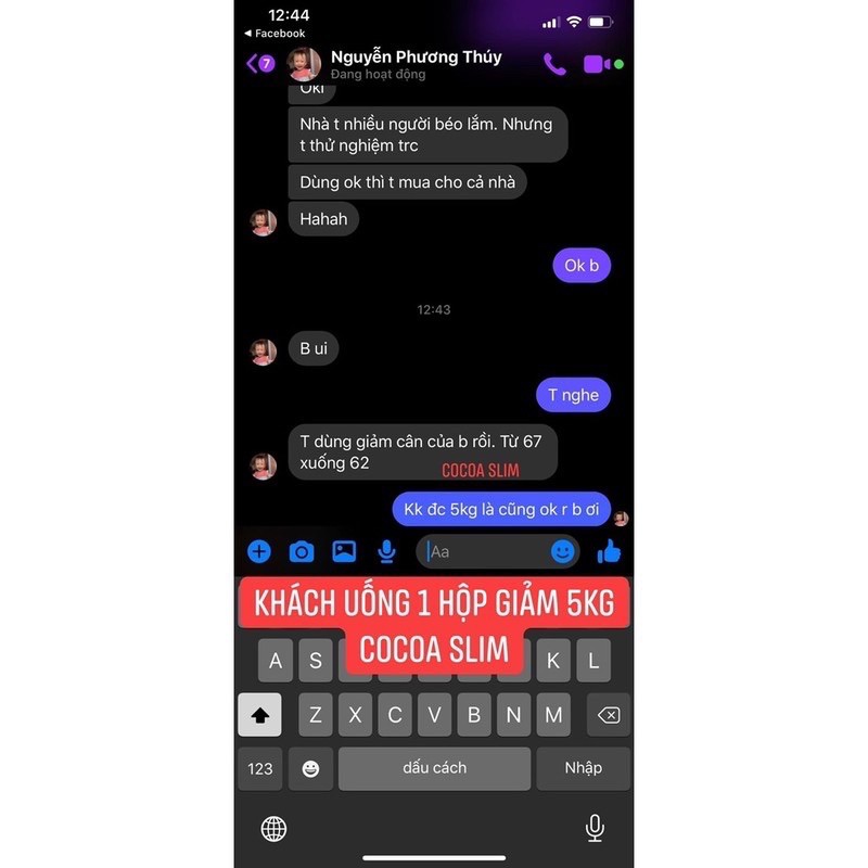 GIẢM CÂN CHÍNH HÃNG COCOA SLIM PLUS