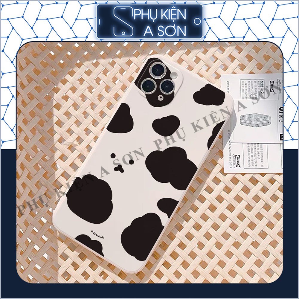 Ốp lưng iphone Bò babe cạnh vuông in viền 5/5s/6/6plus/6s/6splus/7/7plus/8/8plus/x/xr/xs/11/12/pro/max/plus/promax/mini