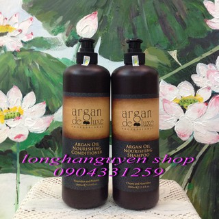Cặp dầu gội xả argan deluxe oil 1000ml