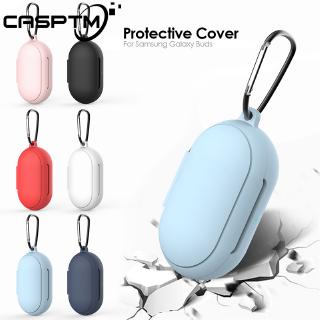 Vỏ bảo vệ hộp sạc tai nghe Samsung Galaxy Buds/Buds+ Bluetooth bằng silicon mềm có móc treo