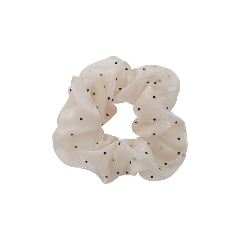 Dây Cột Tóc Lưới Chấm Bi Cỡ Lớn Thời Trang