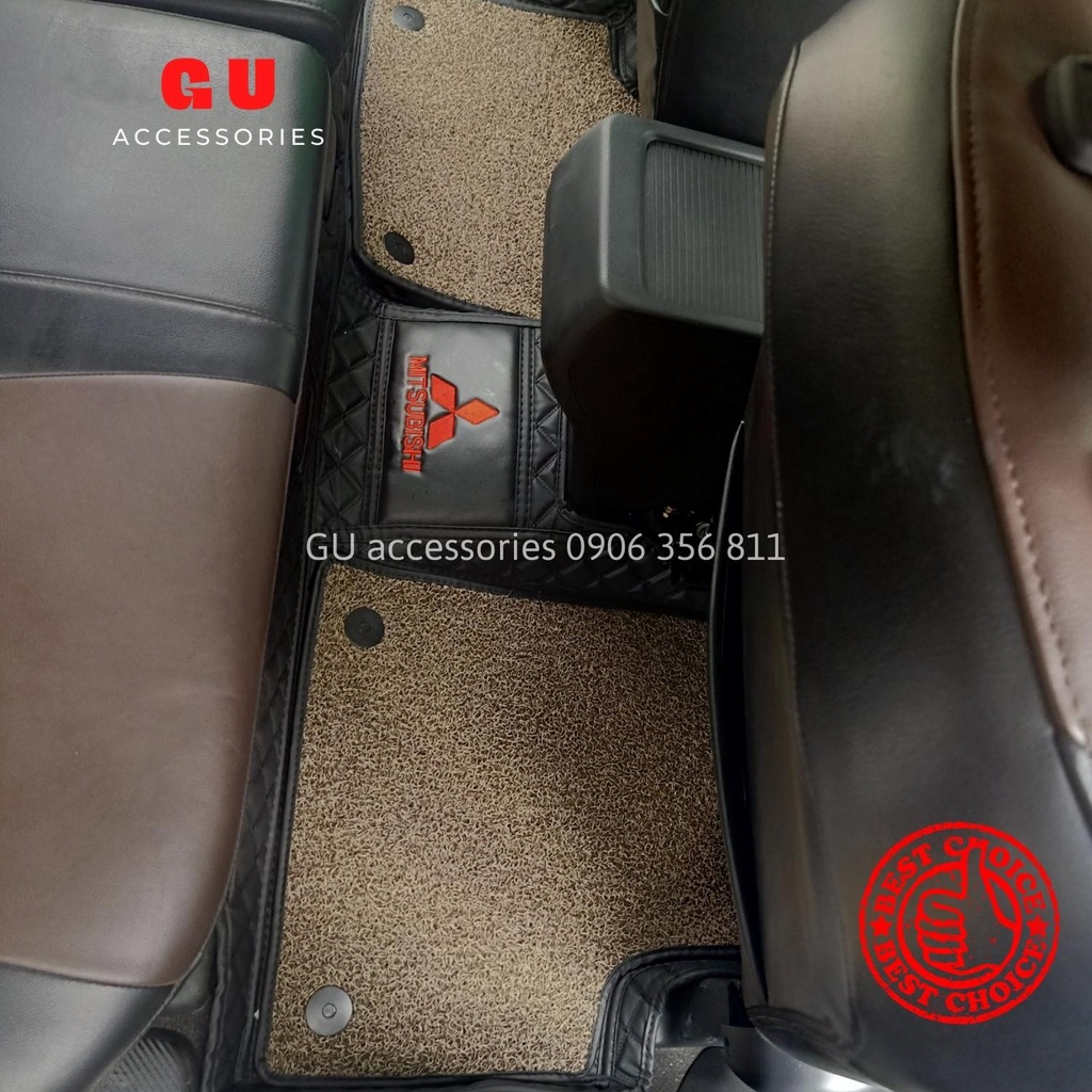 Thảm lót sàn ô tô MITSUBISHI Xpander chất liệu da cao cấp thiết kế sang trọng cho xe 7 CHỖ GU