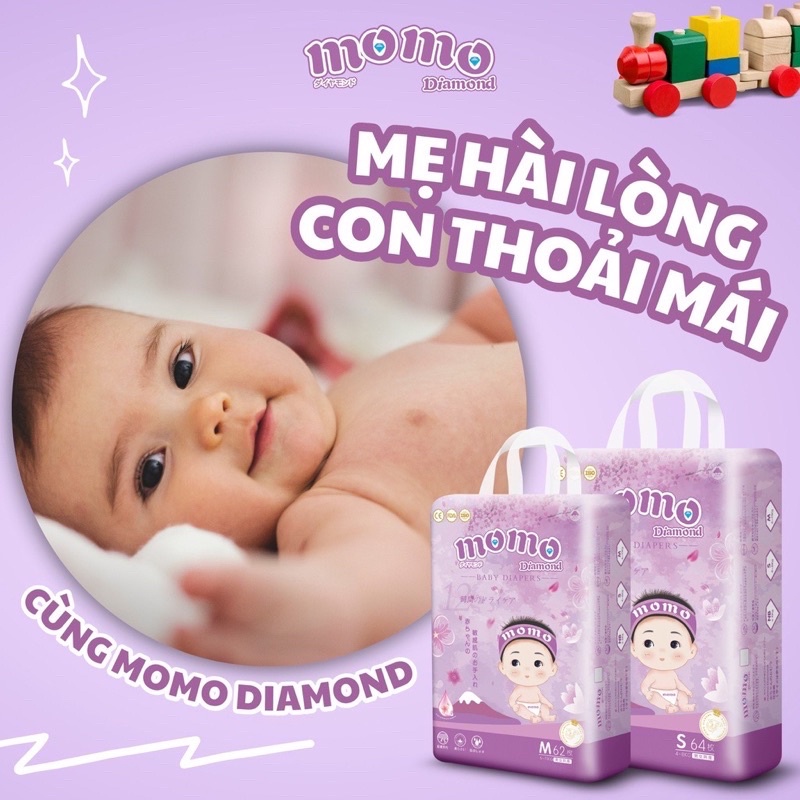 Bỉm MOMO DIAMOND hữu cơ cao cấp quần/dán