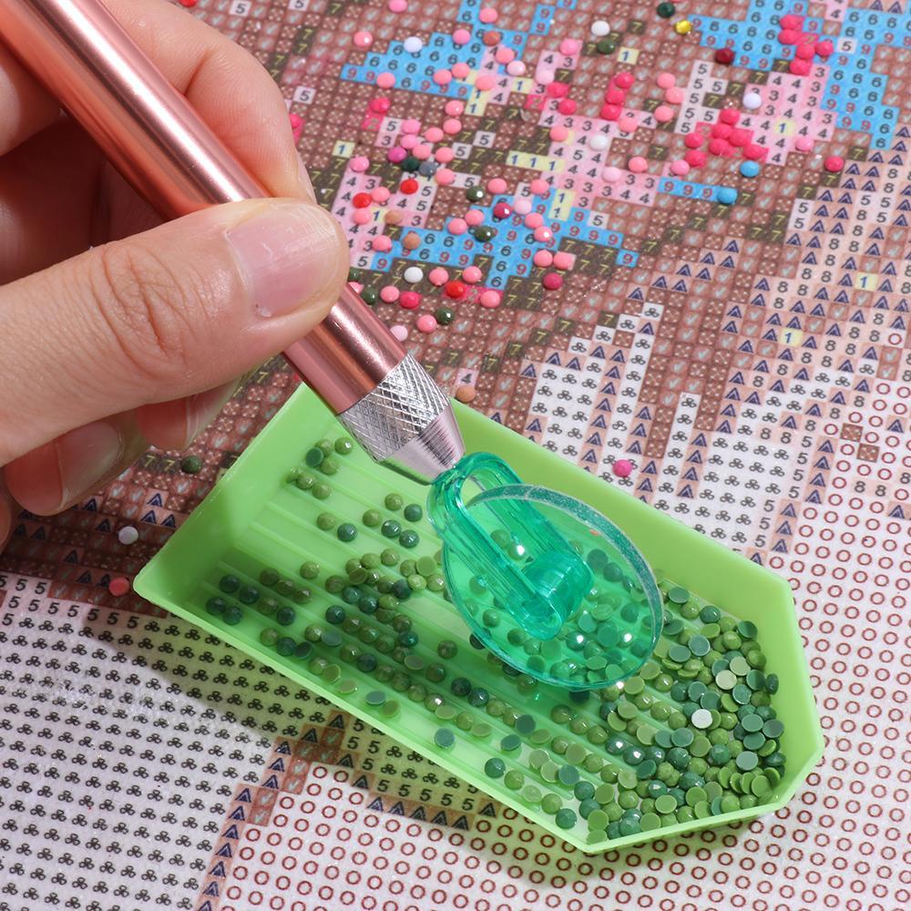 Bộ Phụ Kiện Làm Tranh Đính Đá 5D Diy Hình Con Lăn Độc Đáo