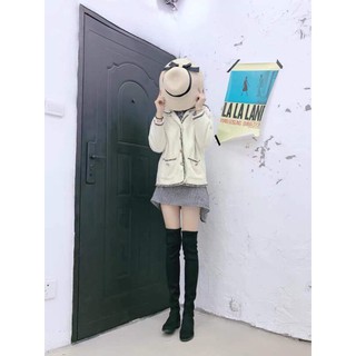 Boots Nhung Cổ Cao [KÈM ẢNH THẬT]