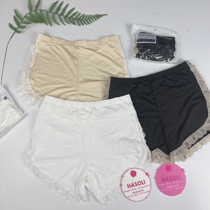 Quần Đùi Mặc Váy - Quần Váy Nữ Viền Ren Co Giãn Sexy S84