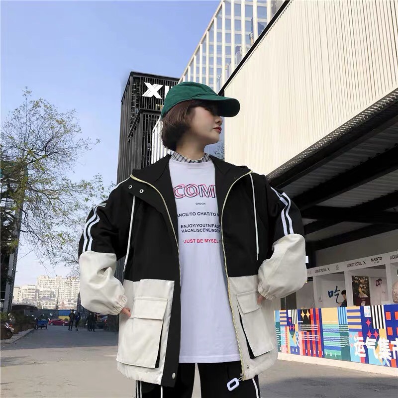 Áo khoác dù unisex form rộng Túi Hộp, nam nữ ulzzang WIND | BigBuy360 - bigbuy360.vn